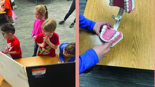 Merritt Elemetary holds a dental class to teach students