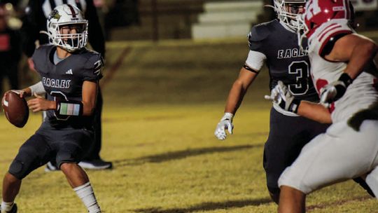 Sayre Subdues Hinton 58 to 14