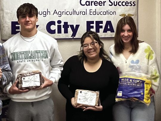 Elk City FFA Taking Blue & Gold Orders