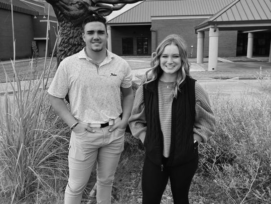 Elk City Rotary Students of the Month Catch Geno and MacKinley Brewer