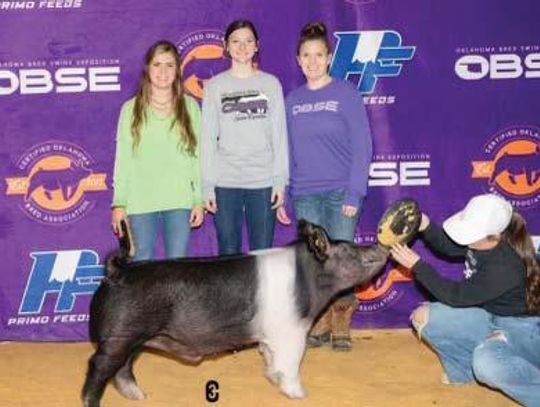 Kambryn Millar wins Beckham County Livestock Show