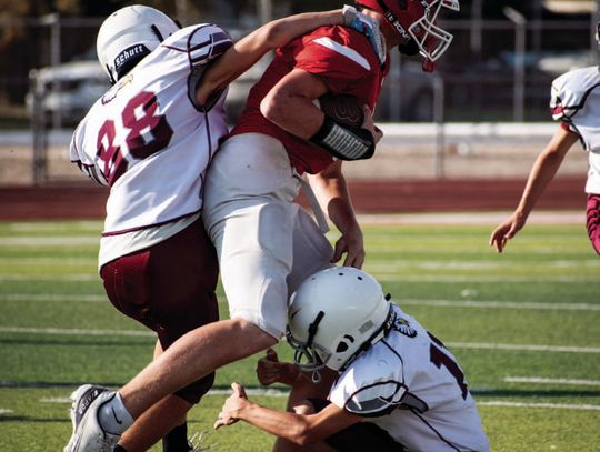 Sayre 6th grade football lost to Perryton 32-22