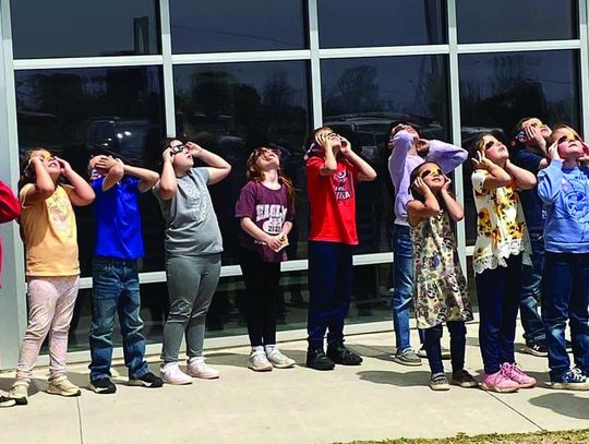 Sayre Elementary students learned about the eclipse two weeks ago