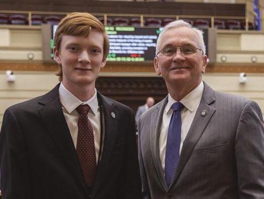 Sayre High School senior serves as Senate page