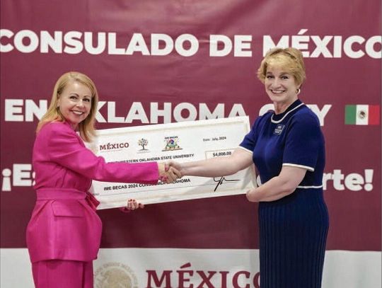 The Consulate of Mexico in Oklahoma City has awarded $4,000 to Southwestern Oklahoma State University