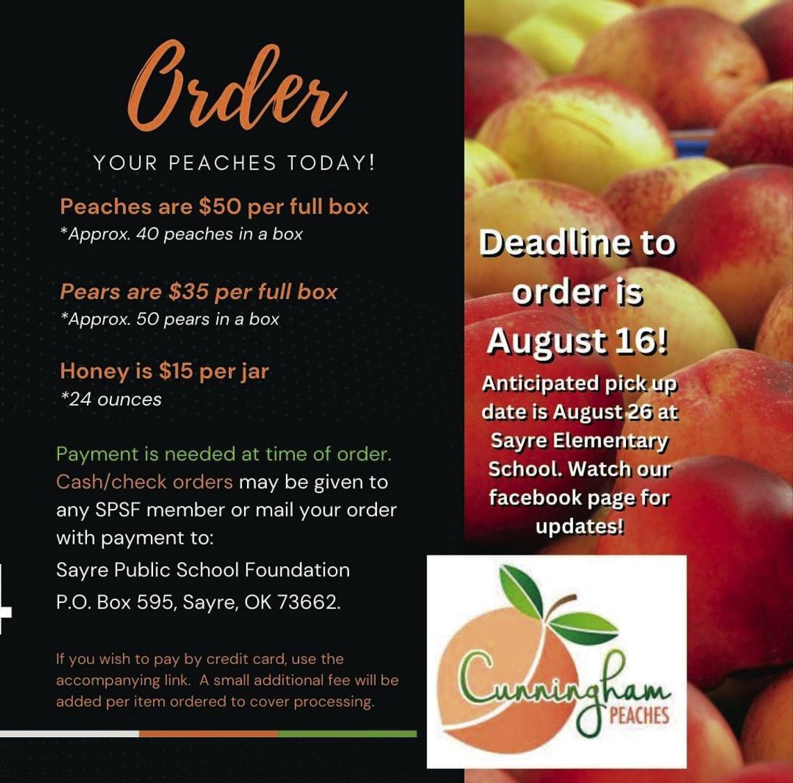 Annual Peaches School Fundraiser