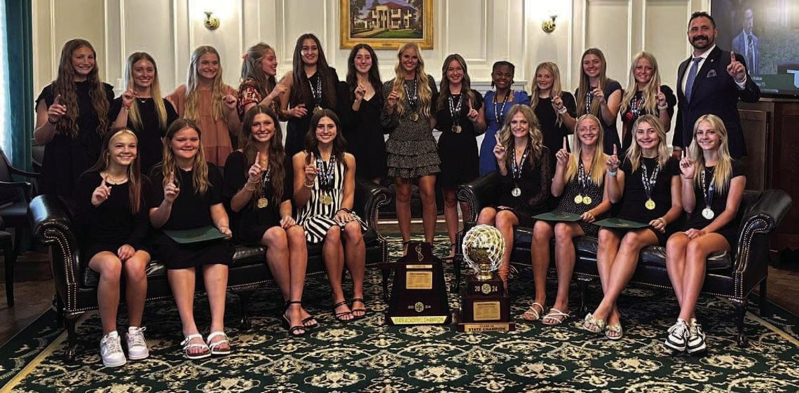 Merritt Oilerettes honored at the Oklahoma State Capitol