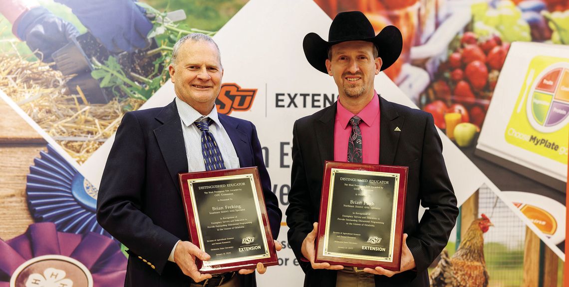 OSU Extension honors Brian Freking and Brian Pugh with Distinguished Educator Award