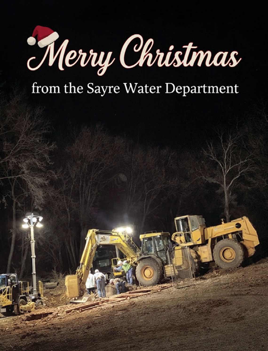 Sayre Christmas Water Line Break — Finalized Timeline of Events