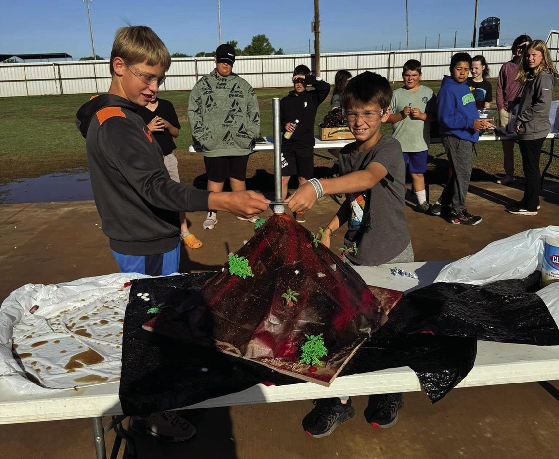 	Sayre Elementary launched volcanoes last week 