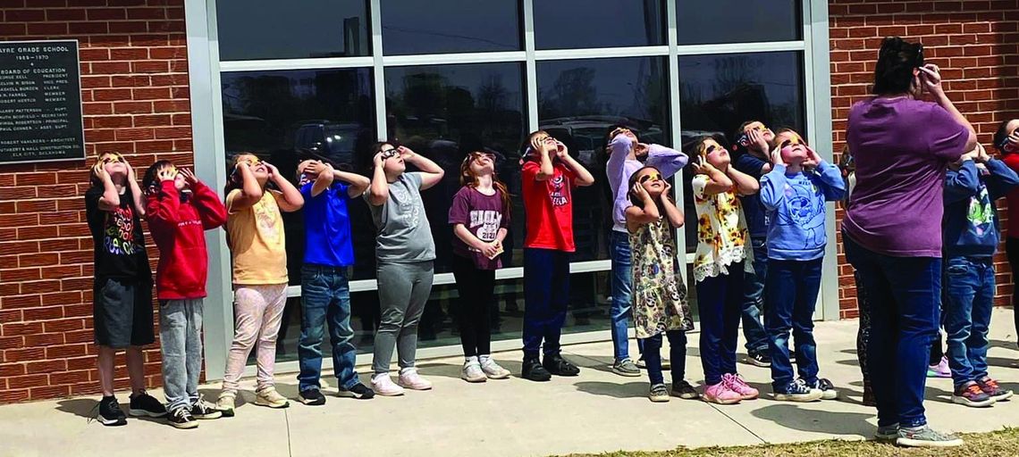 Sayre Elementary students learned about the eclipse two weeks ago