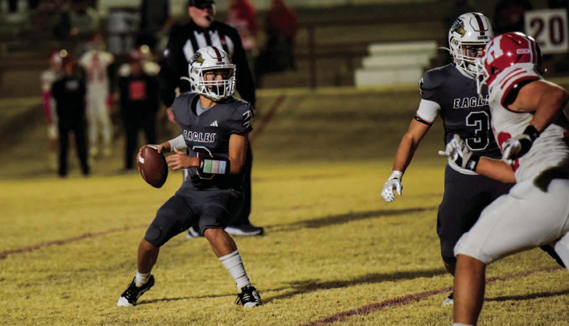 Sayre Subdues Hinton 58 to 14