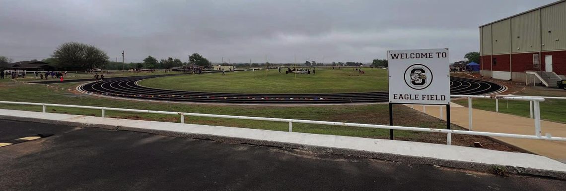 Sayre Track host meet on new track