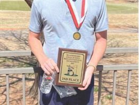 Drake Logan gets fourth place in Weatherford Tournament.