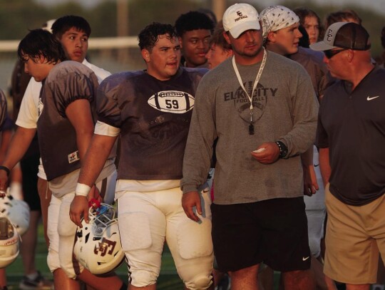 Head Coach Zac Maynard and Athletic Director Brian Hunt lined up scrimmages for the junior high team, JV Big Elks and Big Elks. Building a full program is a clear objective for the Big Elk leaderships.