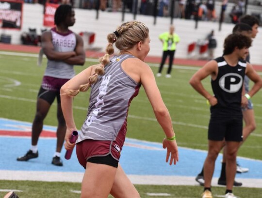 Emily Easter placed fourth in the state in long jump