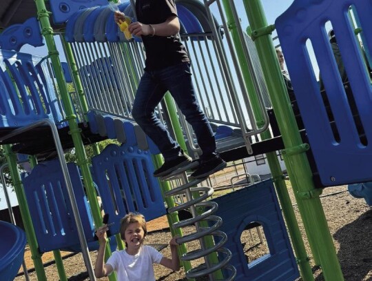 Sayre Elementary’s fifth grade students celebrated their final benchmarks by “Popsicles for Progress,” giving each student popsicles on the playground.