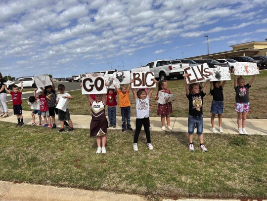 Big Elk fans lined the streets to send the Boys in Brown off to the State Tournament